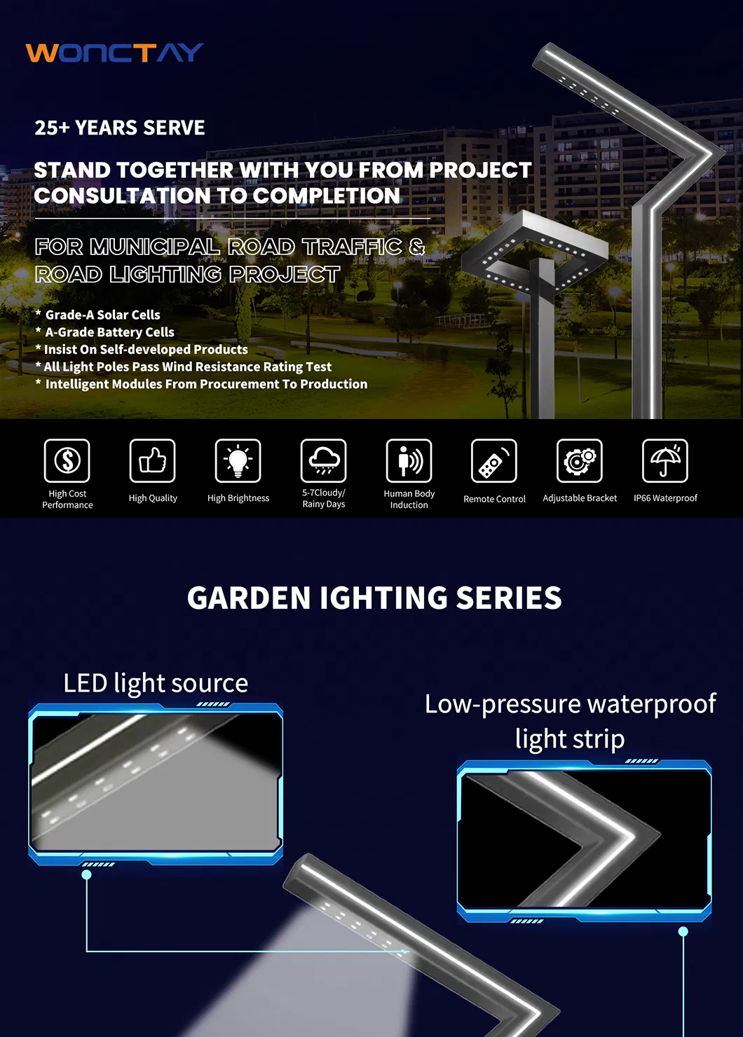 Outdoor LED Post Top Light