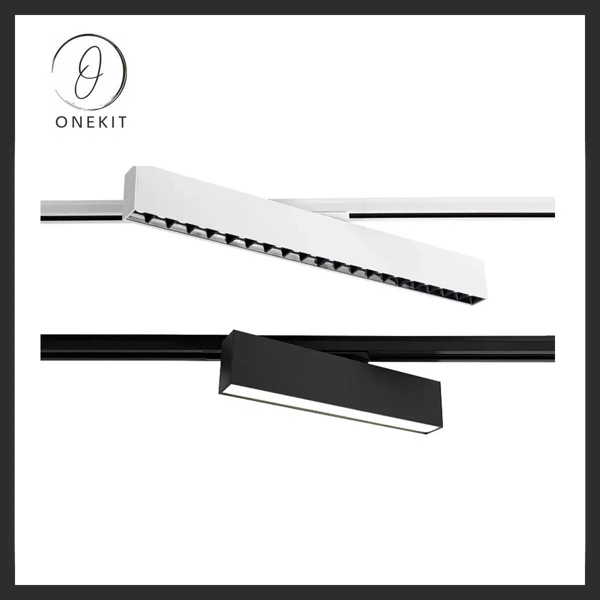 Suspended 2FT 4FT 5FT 8FT Dimming Aluminum Pendant 40W 80W 120W LED Grille Linear Lighting