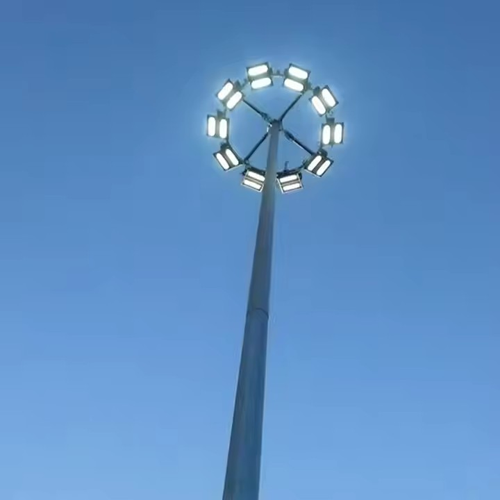 Factory Direct 16m-20m Sports Stadium Flood Lighting for Football Field LED High Mast Stadium Light Pole