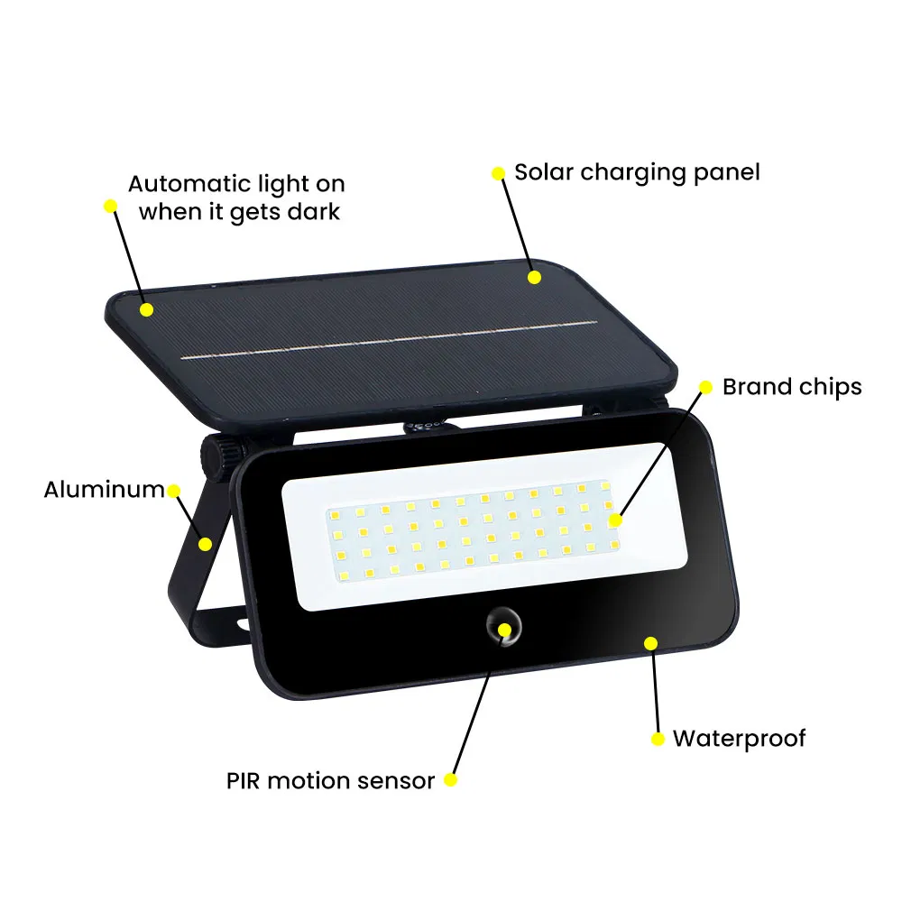 Motion Sensor Spotlights Waterproof IP65 LED Solar Garden Lighting for Outdoor