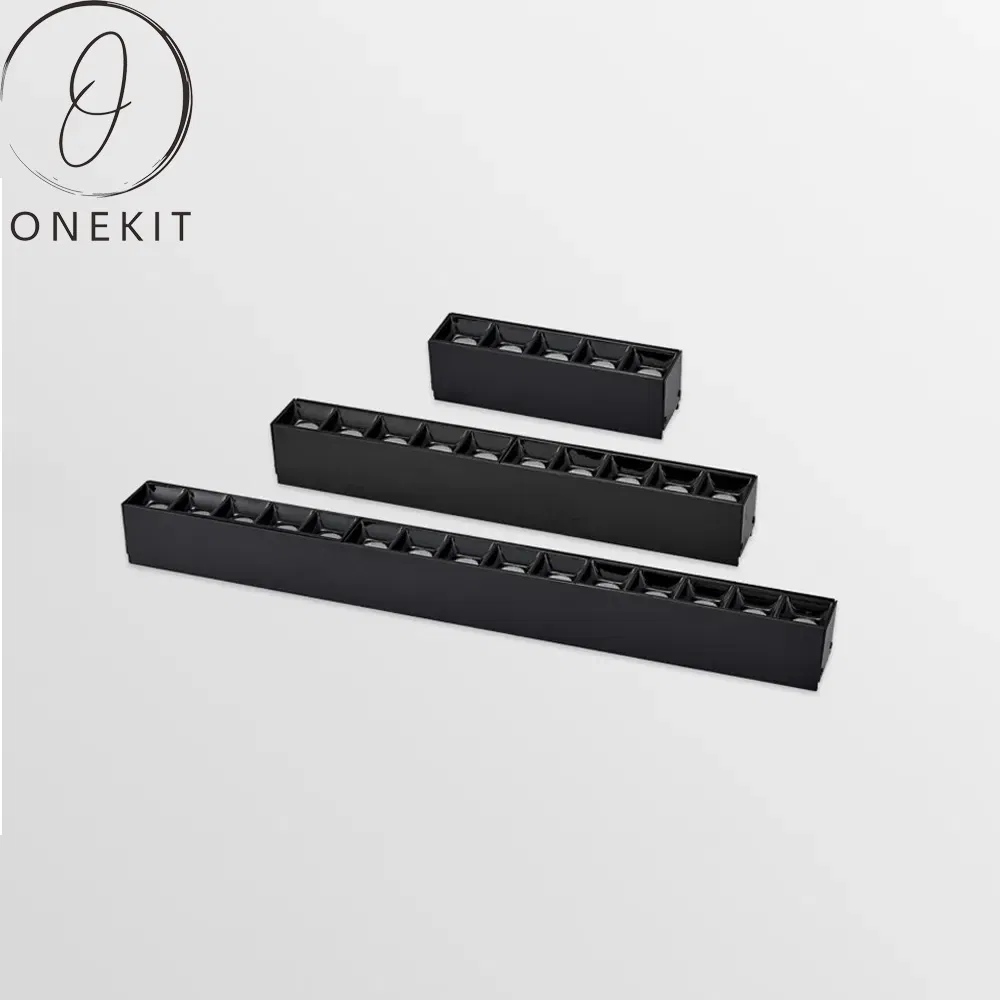 Suspended 2FT 4FT 5FT 8FT Dimming Aluminum Pendant 40W 80W 120W LED Grille Linear Lighting