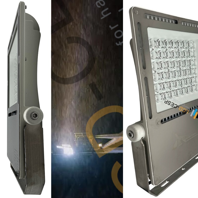 Explosion Proof LED Floodlight 100W-500W IP68 Ik10 Stainless Steel Zone 1/2 High Brightness for Oil Gas Refinery Mining Factory and Marine Offshore Platform