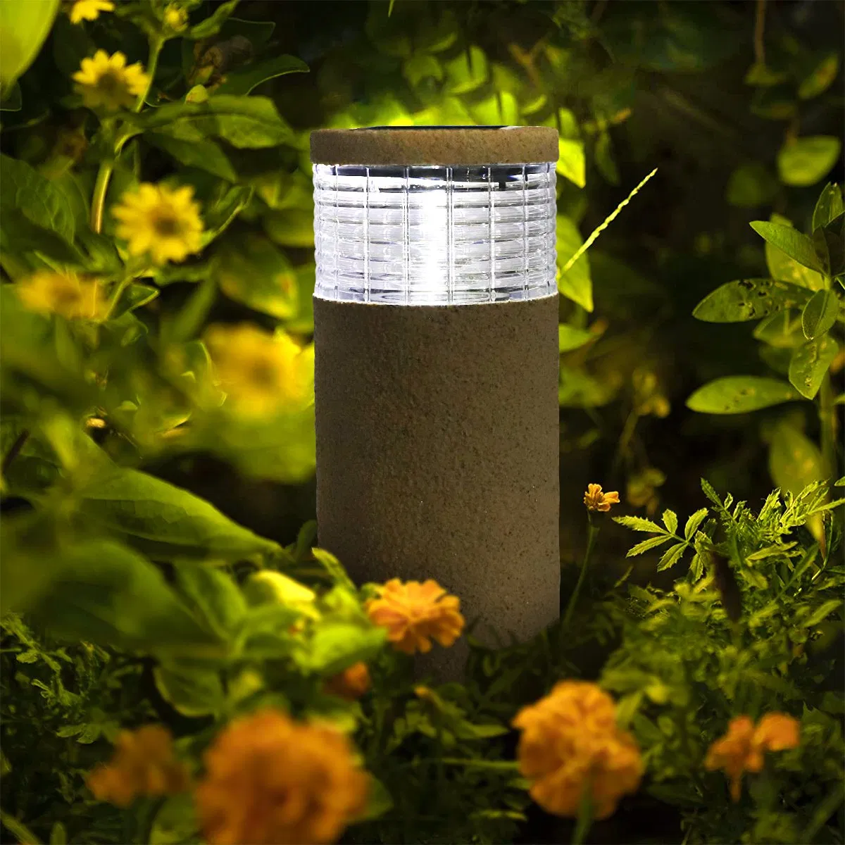 Outdoor Stone Solar Light Decoration Garden Motion Sensor Lighting