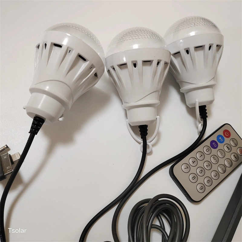 Professional with USB Charge Remote Control Canufacturer 3W DC Solar Home Light System