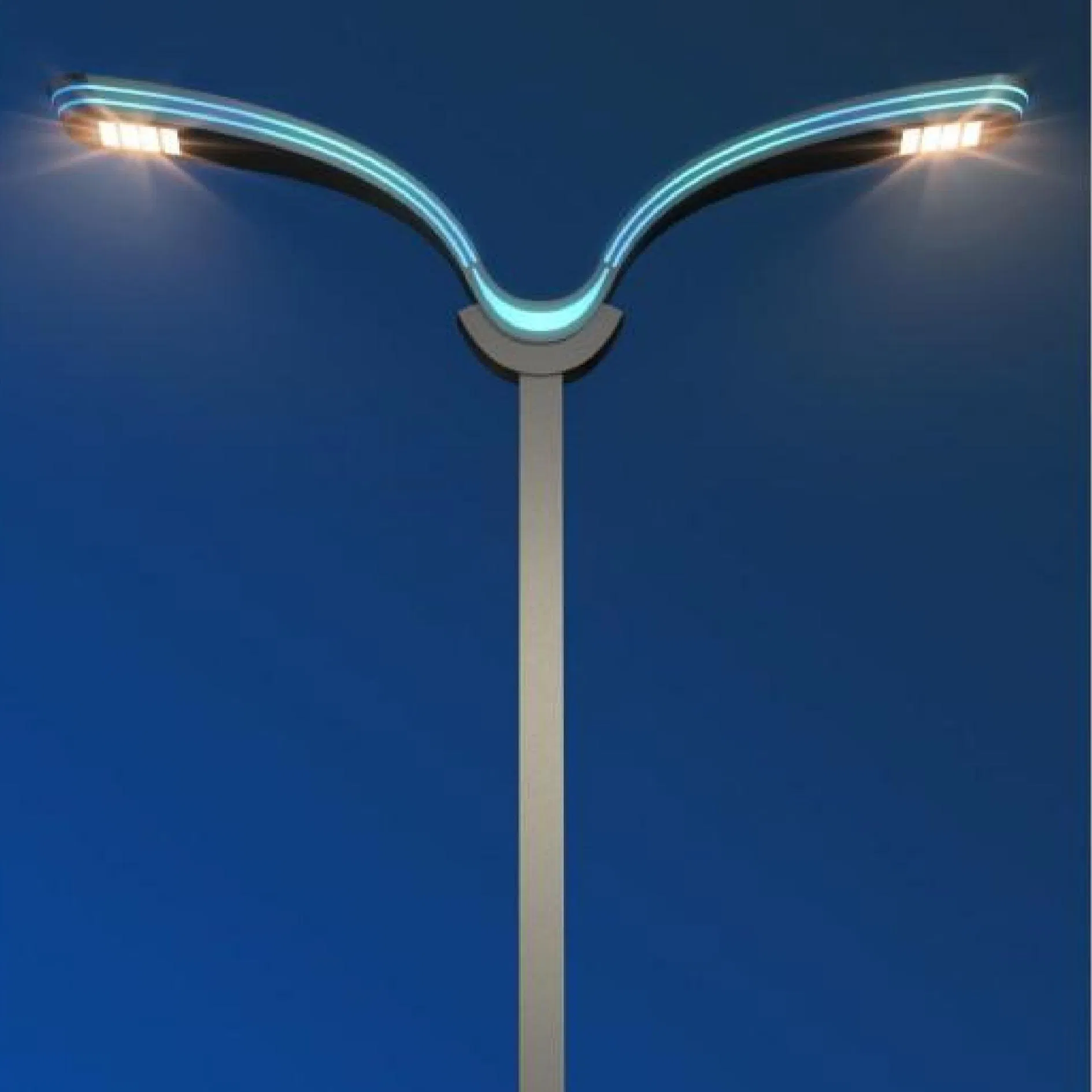 Smart Urban IoT Street Lighting System with Galvanized Steel Design