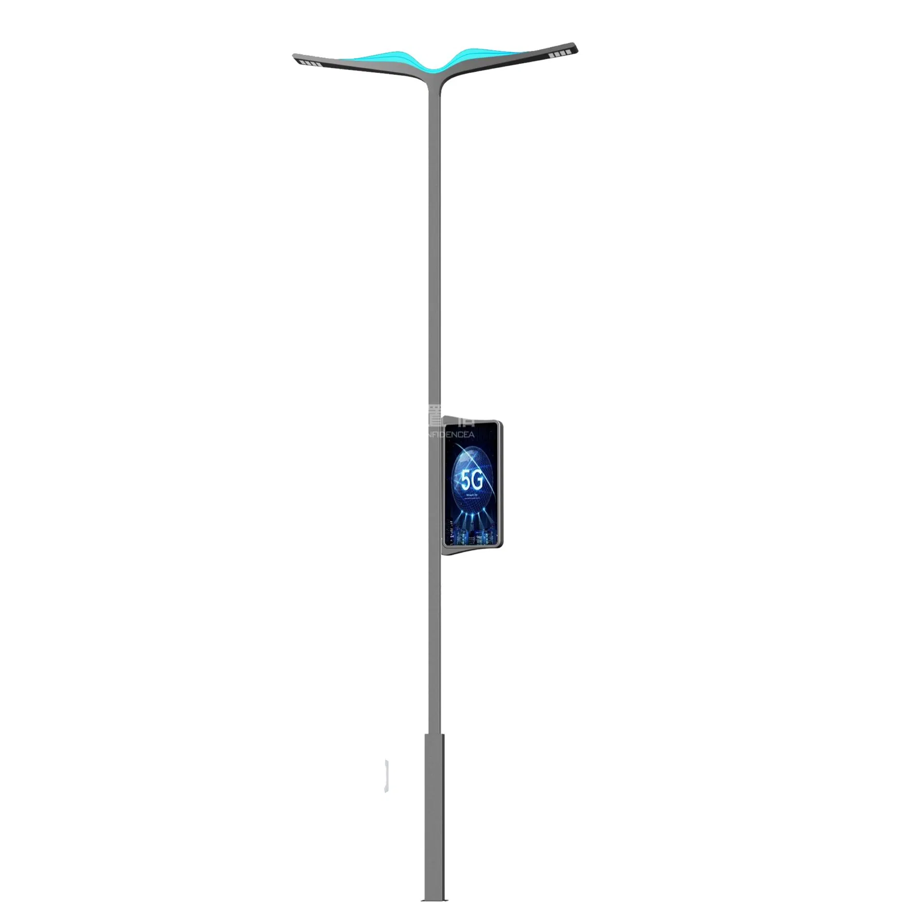 Smart Urban IoT Street Lighting System with Galvanized Steel Design