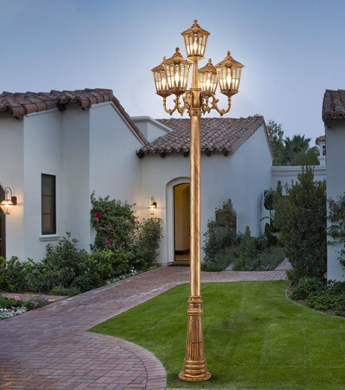 IP66 Waterproof Outdoor Garden Lamp Courtyard Parking Lot Lighting LED Post Top Light