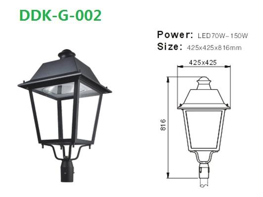 Factory Direct Sale AC Power Supply Aluminum Alloy Body LED Lamp Garden Light Post Top