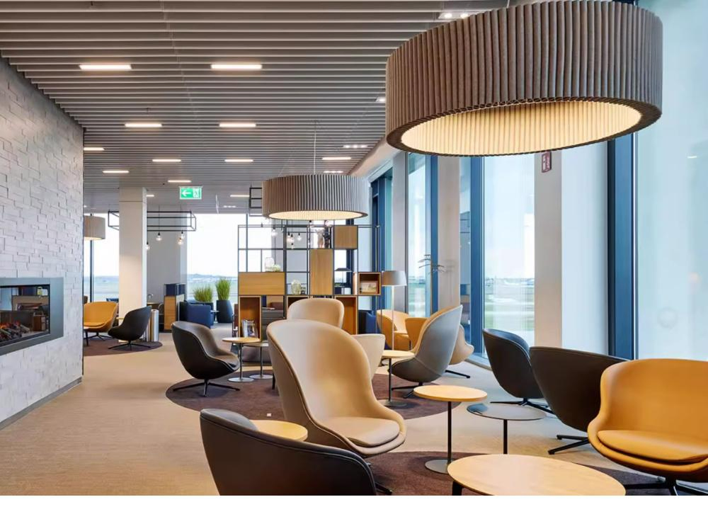 Industrial Modern Simple Felt Fabric Acoustic Pendant Light with LED Dimmable 5-Year Warranty for Home/Office