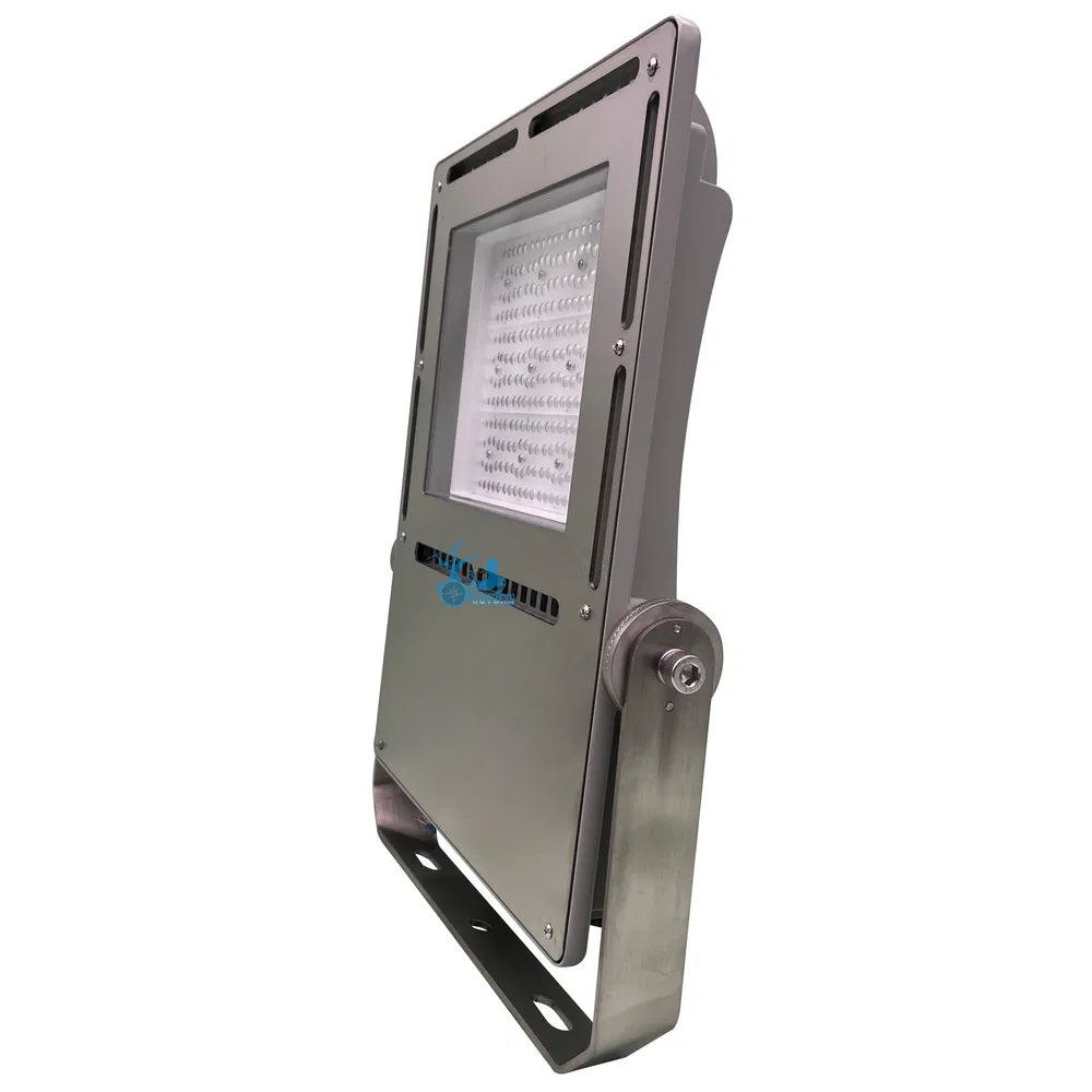 LED Floodlight 100W, 200W &amp; 300W for Ports and Vessel Decks, Marine-Grade Stainless Steel Housing, IP68 Waterproof, Ideal for Coastal and Offshore Lighting