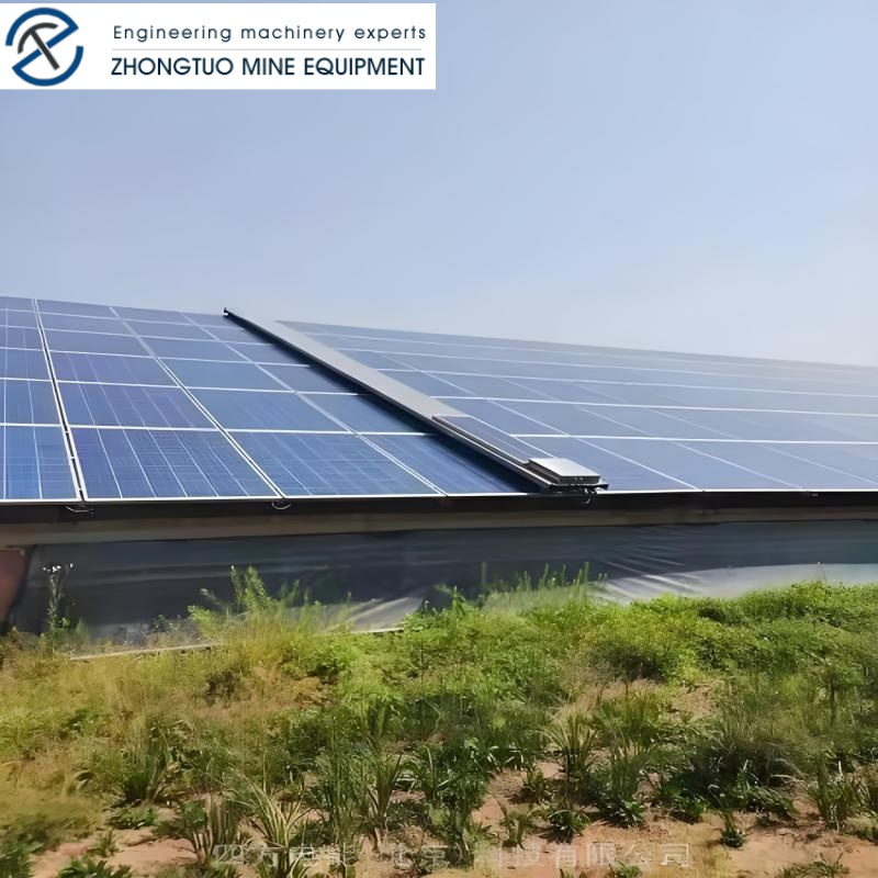 APP and Remote Control Solar Panel Cleaning System 1 Gw Photovoltaic Power Plant Cleaning