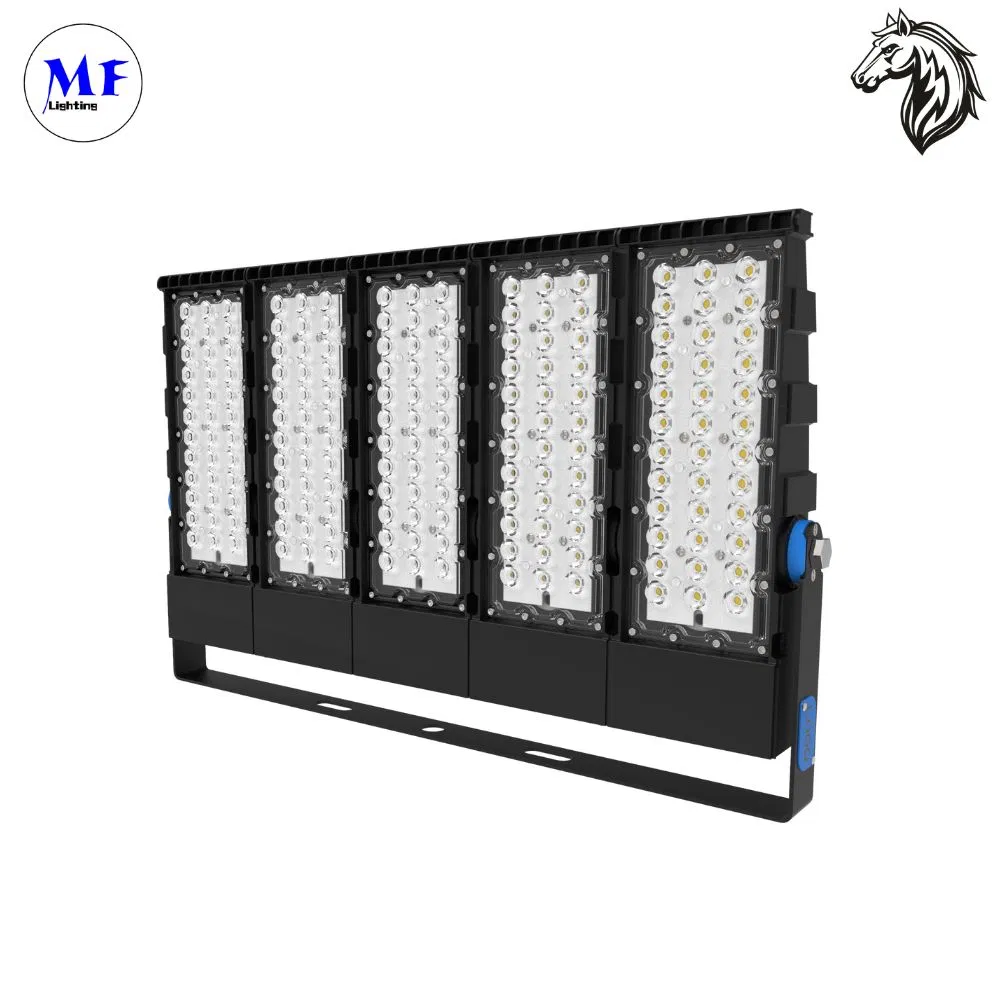 5years Warranty IP66 High Mast 200W 300W 400W 500W LED Flood Light with Smart DMX 0-10V Dali Dimmable for Mining Quarrying Operation Industrial Site Stadium