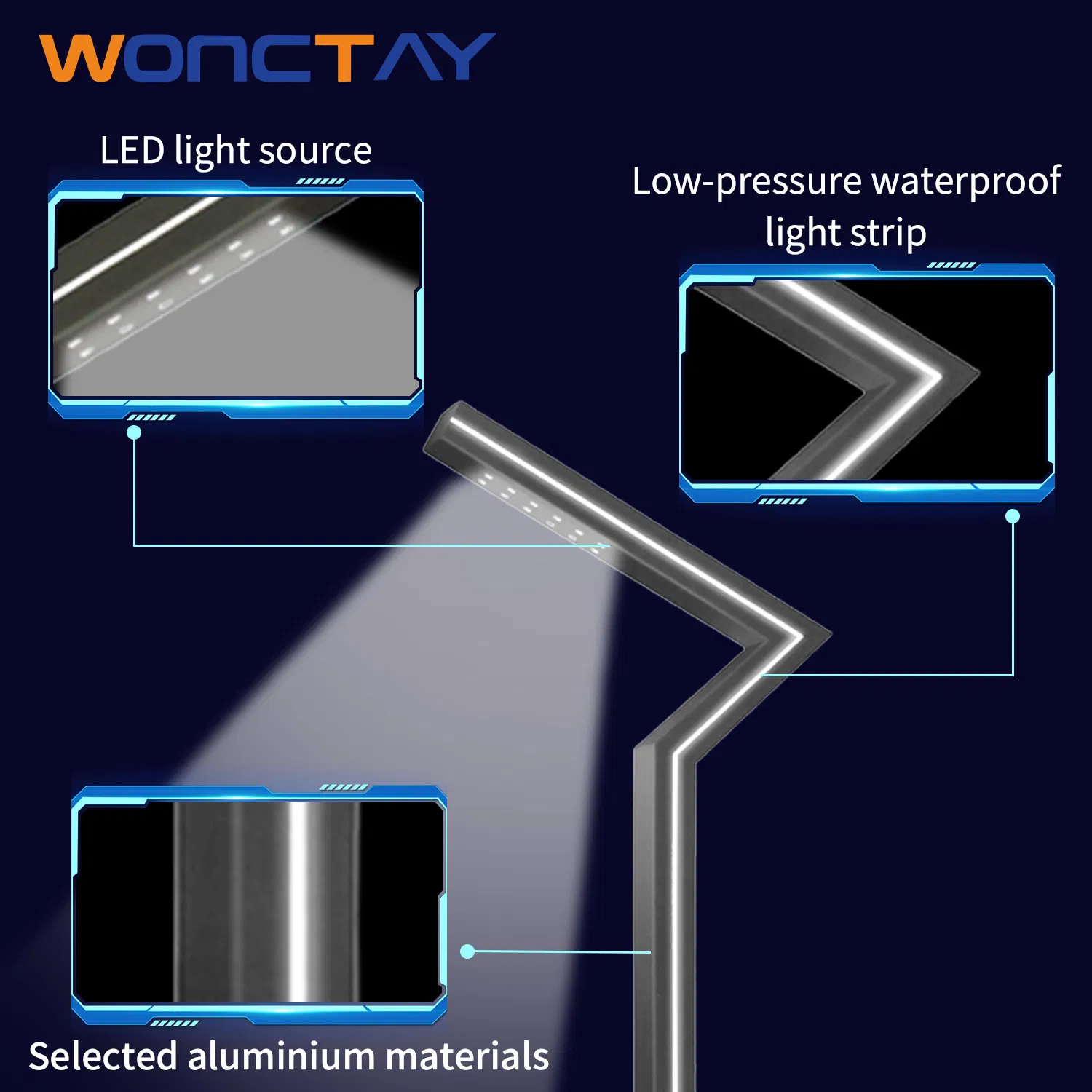 High Quality Pole Light Garden Light Waterproof Outdoor LED Post Top Light