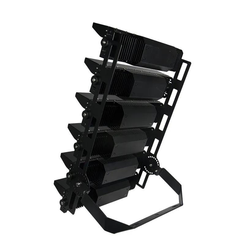 LED Flood Lighting Meanwell Driver Black Facade Football 1500W Modular LED High Mast Light Stadium 1500 Watt LED Flood Light