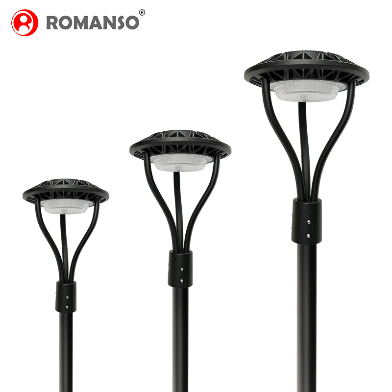 IP65 Waterproof RoHS CE Lm79 Lm80 Outdoor Post Top Area Lighting LED Garden Street Light Dimmable Garden Lighting Lamp
