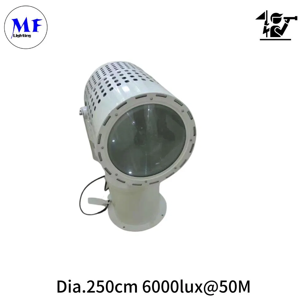 2.5deg 500W 3km Stainless Steel Marine Grade LED Search Light Fishing Security Rescue Searchlight Lighting Flashing Alart Light IP66 LED Maritime Work Lamp