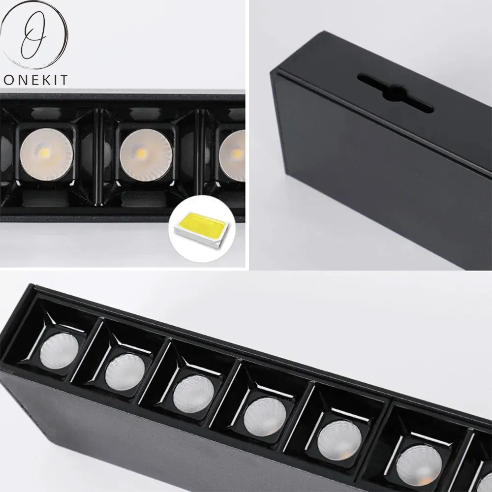 Suspended 2FT 4FT 5FT 8FT Dimming Aluminum Pendant 40W 80W 120W LED Grille Linear Lighting