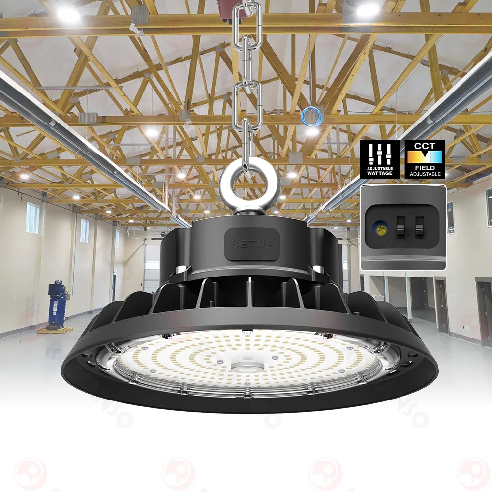 Warehouse Industrial UFO Dimmable LED High Bay Lighting