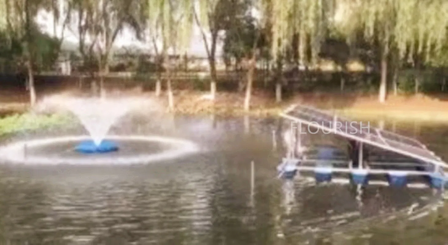 Solar Remote Control Aeration System for Waste Water Treatment