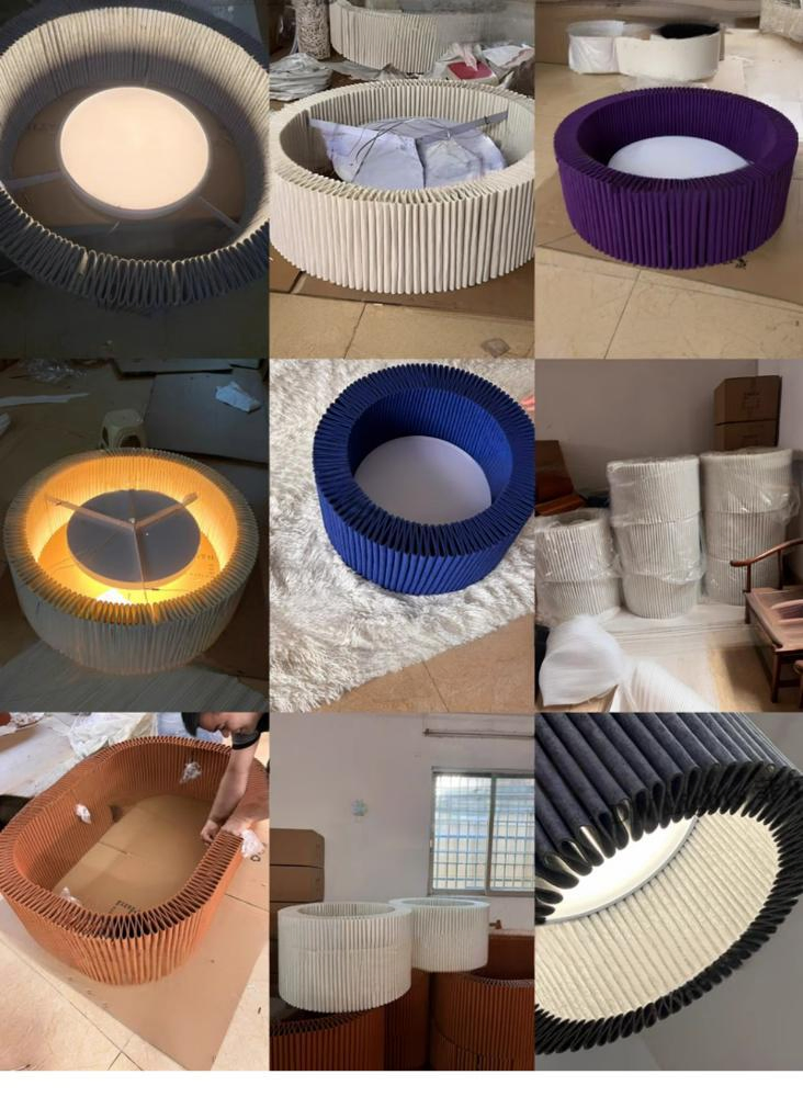 Industrial Modern Simple Felt Fabric Acoustic Pendant Light with LED Dimmable 5-Year Warranty for Home/Office