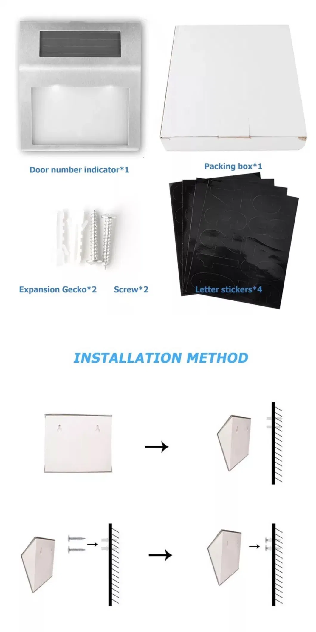 Solar Doorplate Light 3