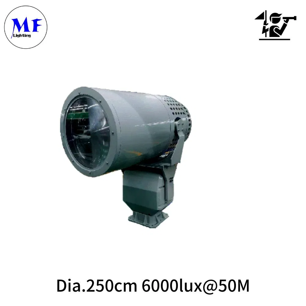 2.5deg 500W 3km Stainless Steel Marine Grade LED Search Light Fishing Security Rescue Searchlight Lighting Flashing Alart Light IP66 LED Maritime Work Lamp