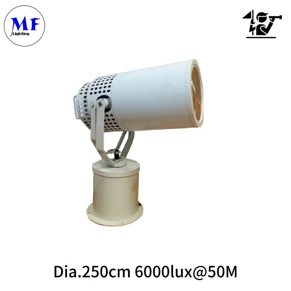 2.5deg 500W 3km Stainless Steel Marine Grade LED Search Light Fishing Security Rescue Searchlight Lighting Flashing Alart Light IP66 LED Maritime Work Lamp