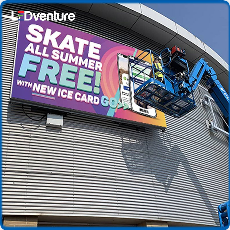 P8 3D Outdoor LED Screen Advertisng Digital Billboard for Building Electronic Solar