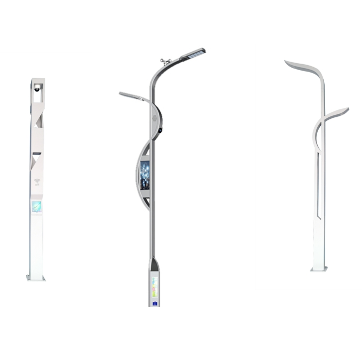 Smart LED Street Lighting System with Built-in Security Cameras