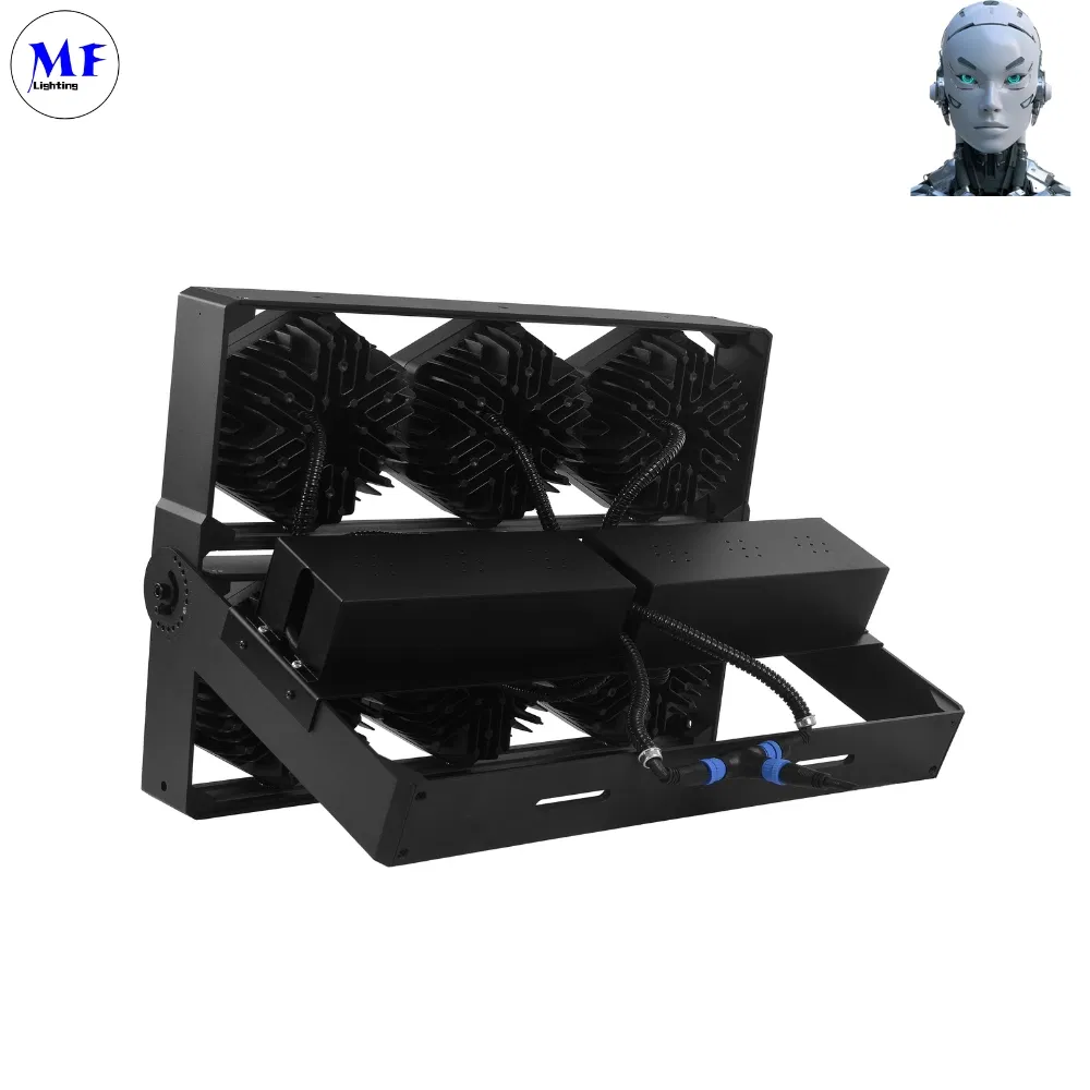 5years Warranty IP67 Waterproof Outdoor 100W-1200W LED High Mast Power Flood Stadium Sport Industrial Modular Light for Football Basketball Field Billboard