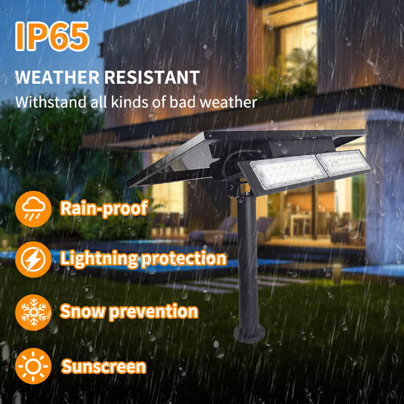 Bbler Company Signage Billboards Lighting Dusk to Dawn LED Solar Spotlight Outdoor Yard Lawn Wall Garden Lights