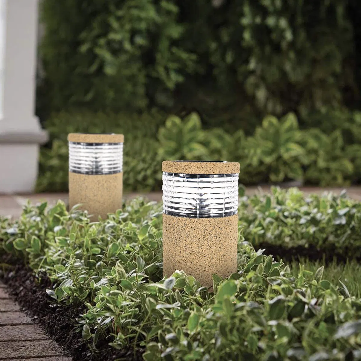 Outdoor Stone Solar Light Decoration Garden Motion Sensor Lighting