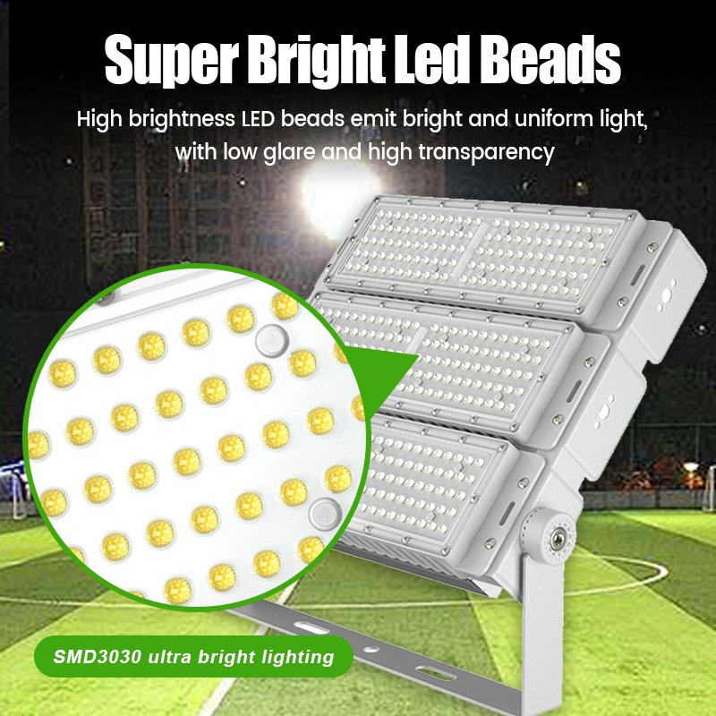 High Lumens Sport Football Field Lighting IP65 Waterproof Outdoor 300W 400W 500W 600W Stadium LED High Mast Flood Light