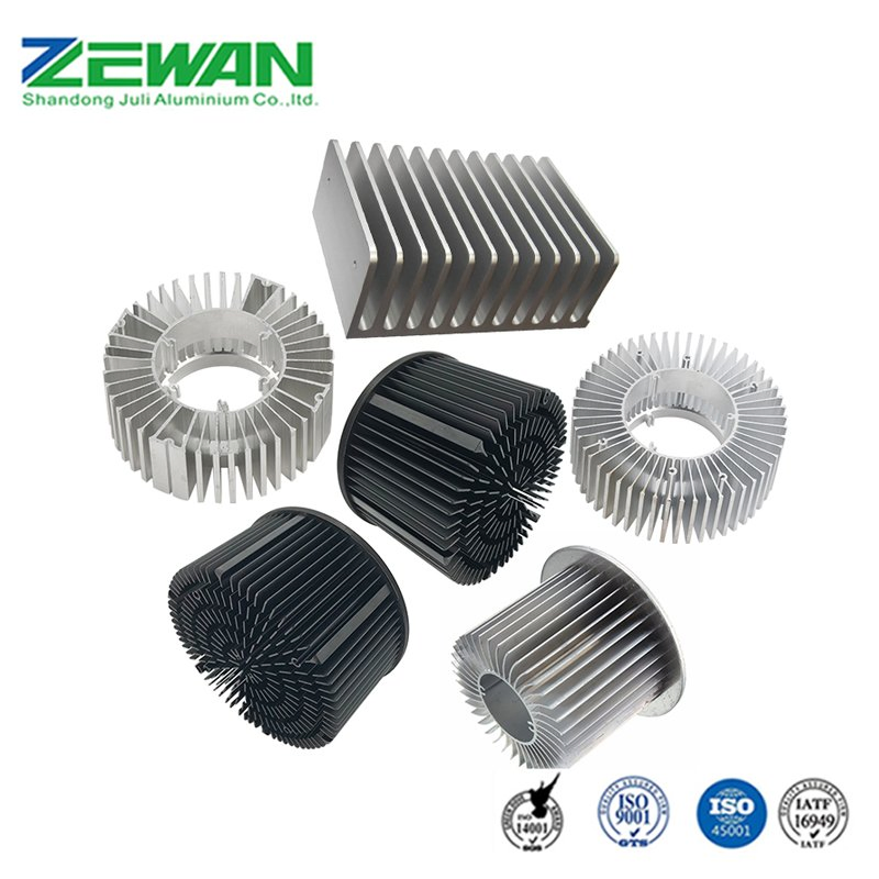 Aluminium Alloy Heat Sinks Die Casting Anodizing Processing Aluminum Heat Sink