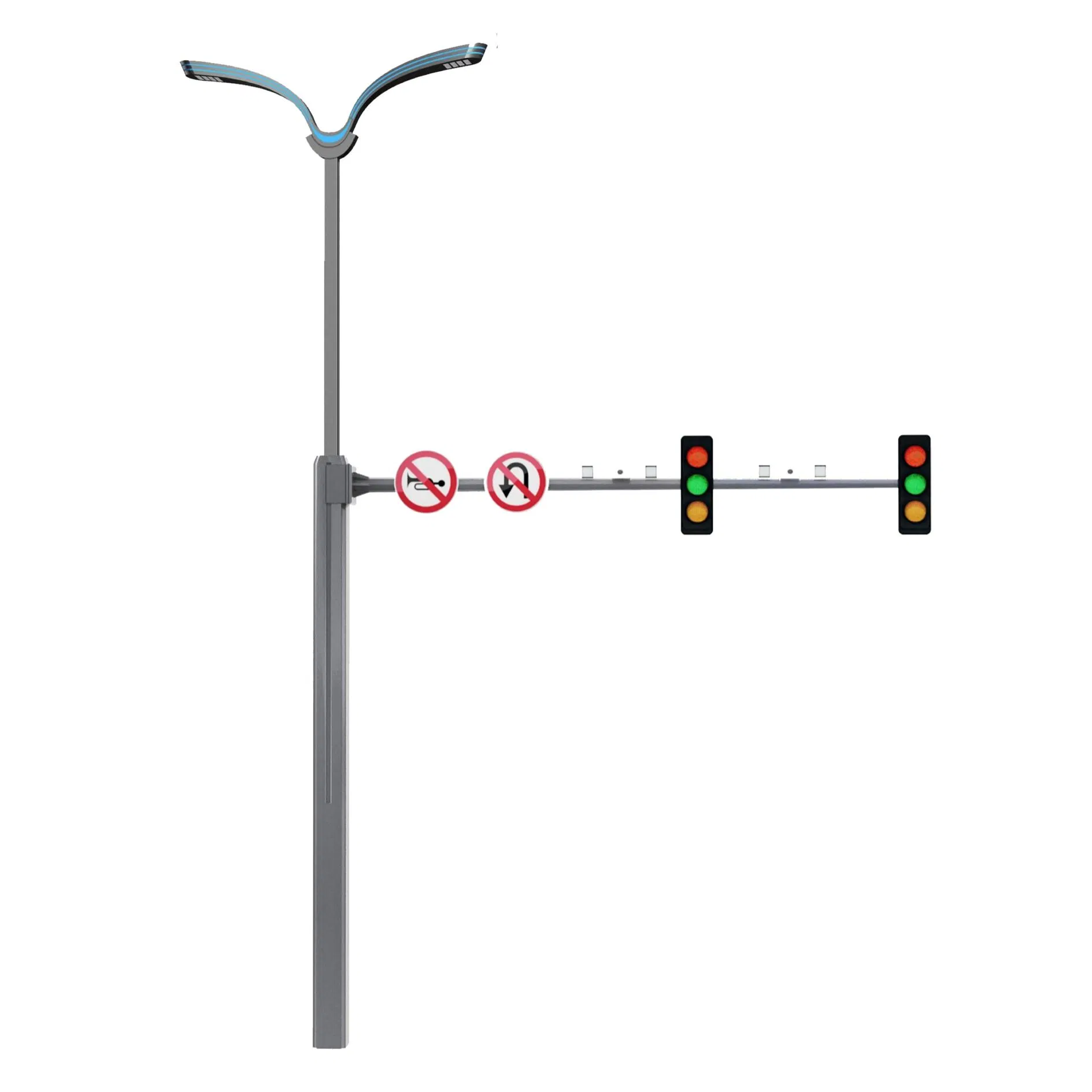 Smart Urban IoT Street Lighting System with Galvanized Steel Design
