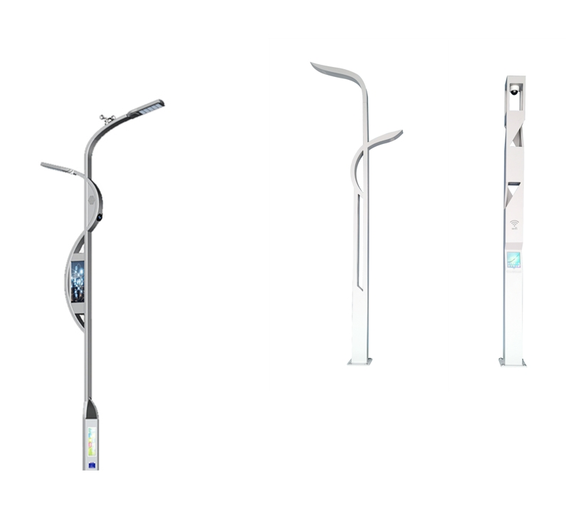 Smart LED Street Lighting System with Built-in Security Cameras