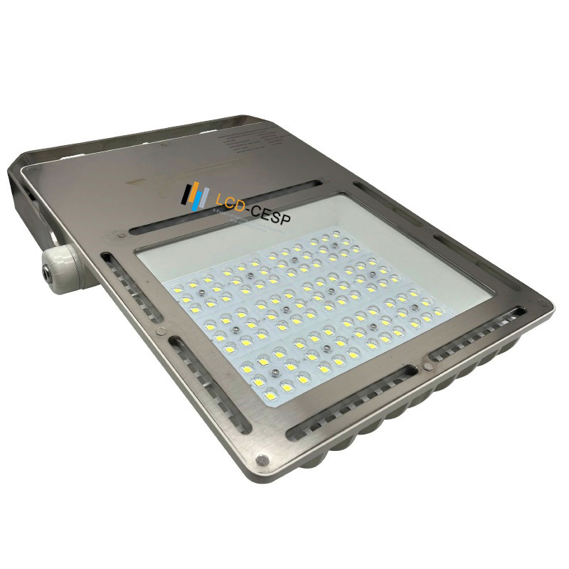 Explosion Proof LED Floodlight 100W-500W IP68 Ik10 Stainless Steel Zone 1/2 High Brightness for Oil Gas Refinery Mining Factory and Marine Offshore Platform