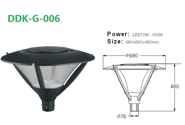 Factory Direct Sale AC Power Supply Aluminum Alloy Body LED Lamp Garden Light Post Top