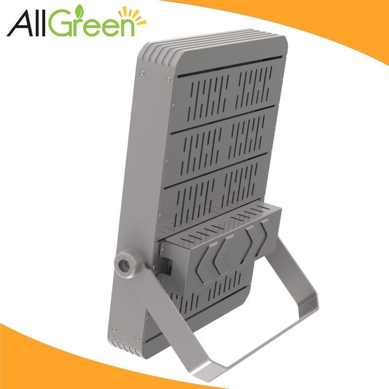 Square LED Floodlight for Stadiums with 80 CRI, Modular Design, Die-Cast Aluminum Housing, Ready Stock Available for Immediate Shipment