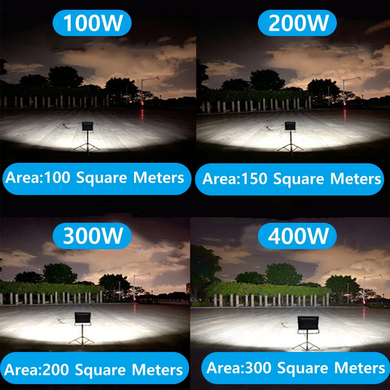 Light Messenger The LED 400W Floodlight Billboard Solar Iumination Outdoor Backyard Lights LED Solar Flood Lighting 300W Lamparas Lamp Solares