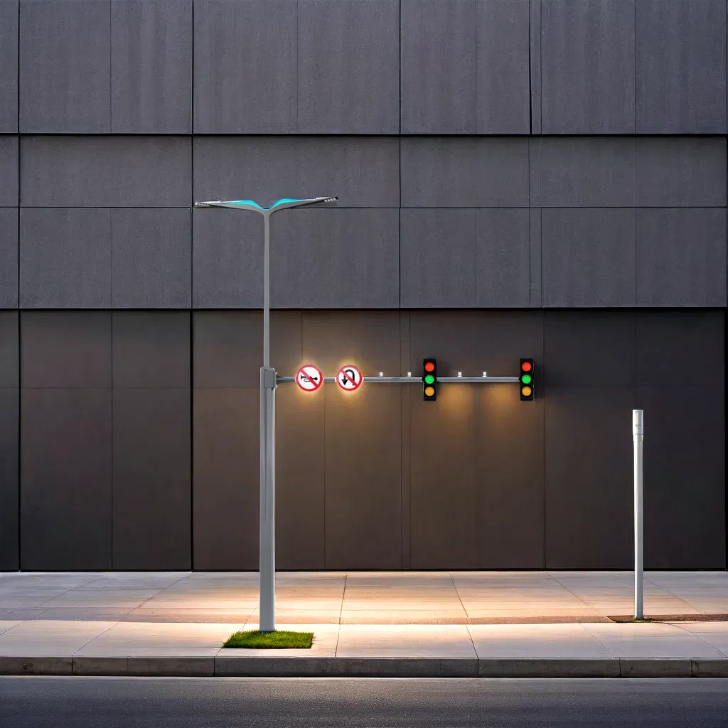 Smart Urban IoT Street Lighting System with Galvanized Steel Design