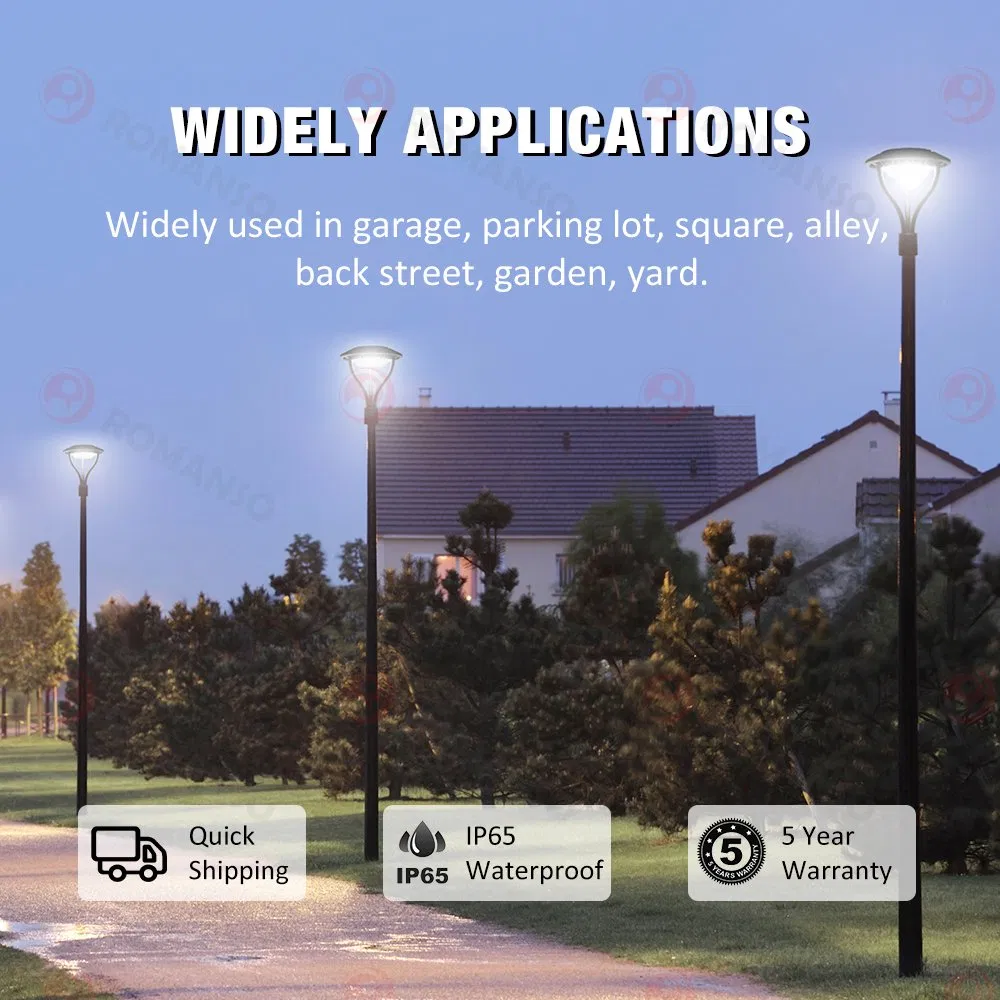 Aluminum of The Garden LED Pole Lighting Post Top Lights with ETL High Quality