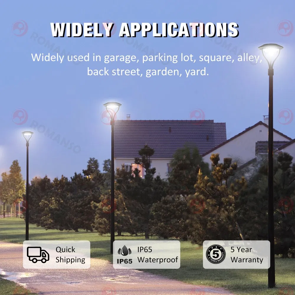Aluminum of The Garden LED Pole Lighting Post Top Lights with ETL High Quality