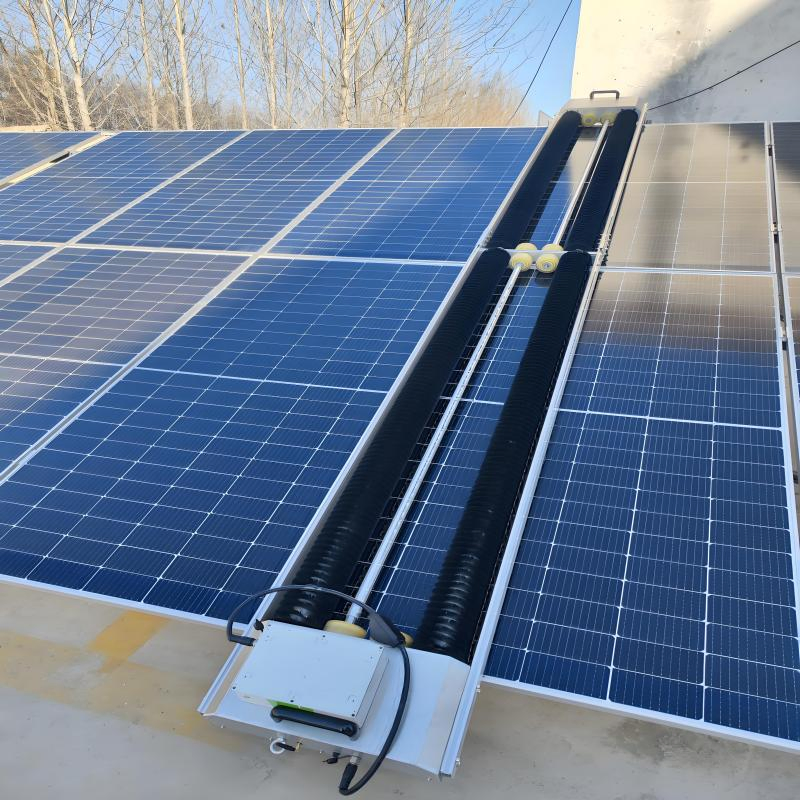 APP and Remote Control Solar Panel Cleaning System 1 Gw Photovoltaic Power Plant Cleaning