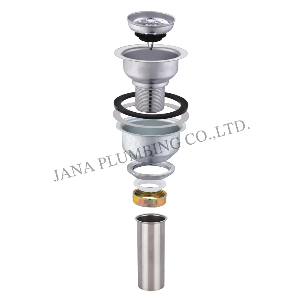 China Deep Cup Strainer Snap–in Basket with tailpiece JN-1004-T Manufacturer, Factories