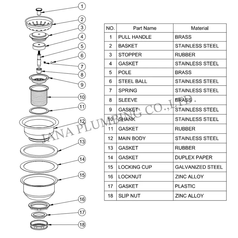 China Deep Cup Strainer Ball-bearing Basket JN-1006 Manufacturer, Supplier
