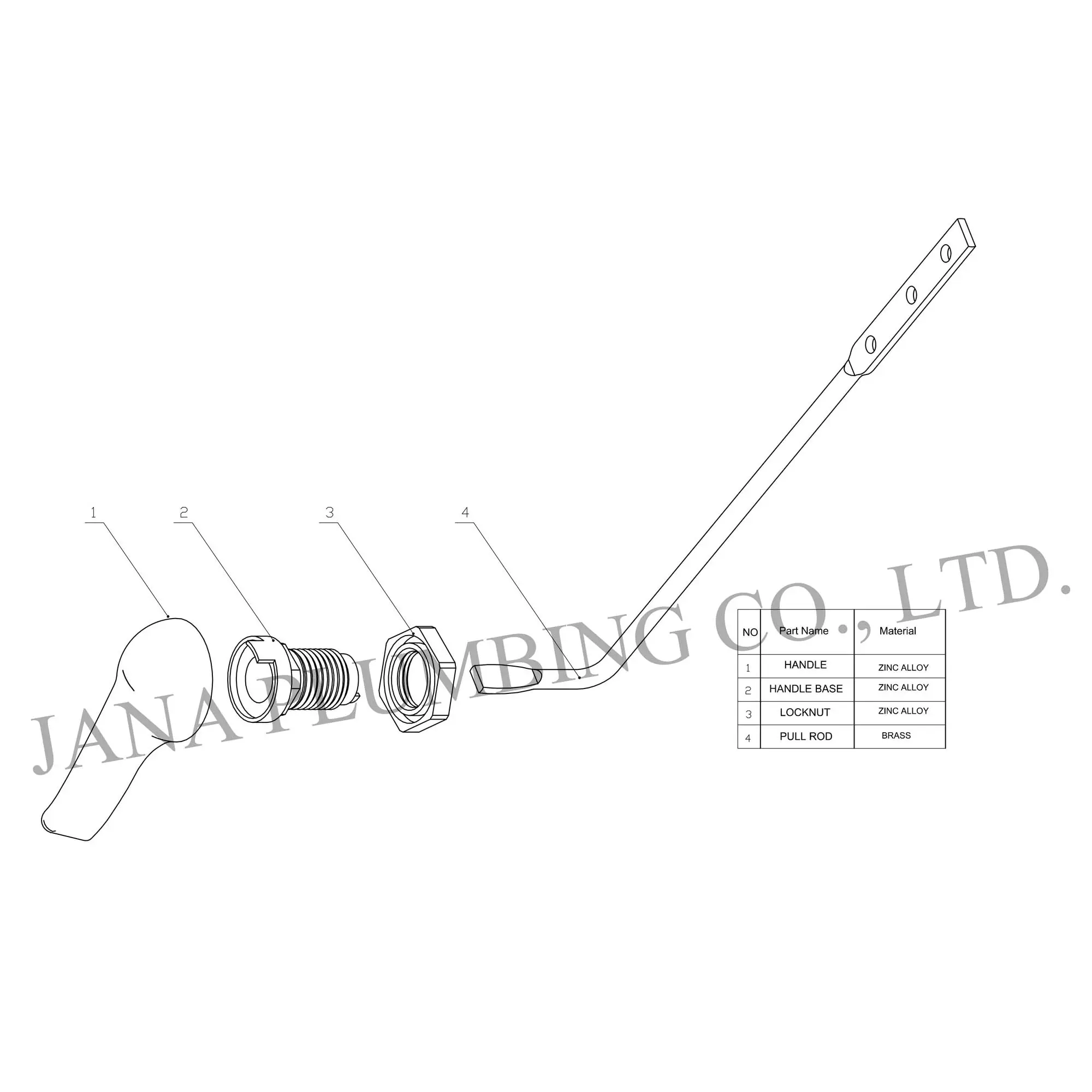 China Arrow Tank Lever JN-2015 Manufacturer, Factory