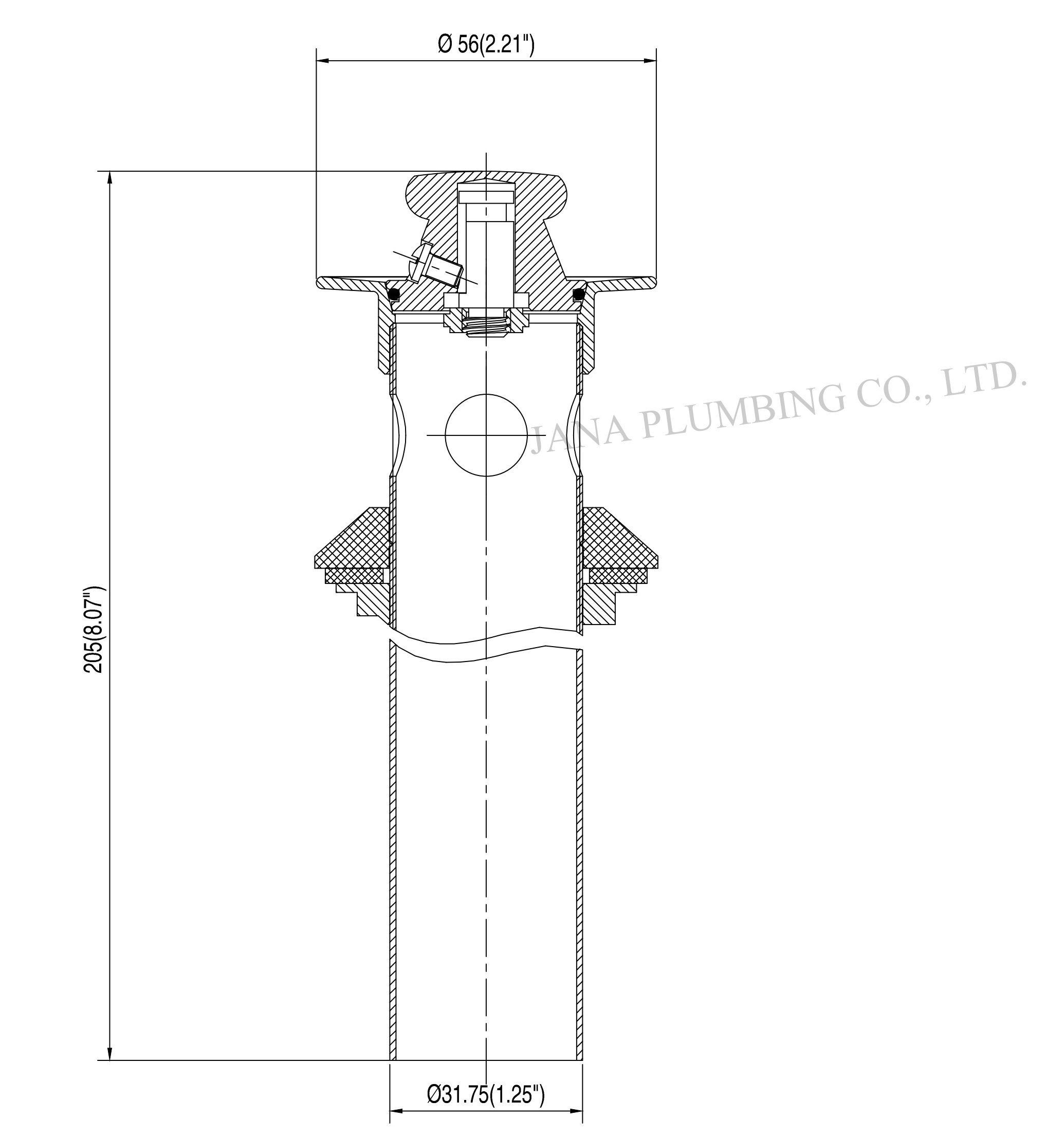 JN-5010 Pull Out Drain Assembly