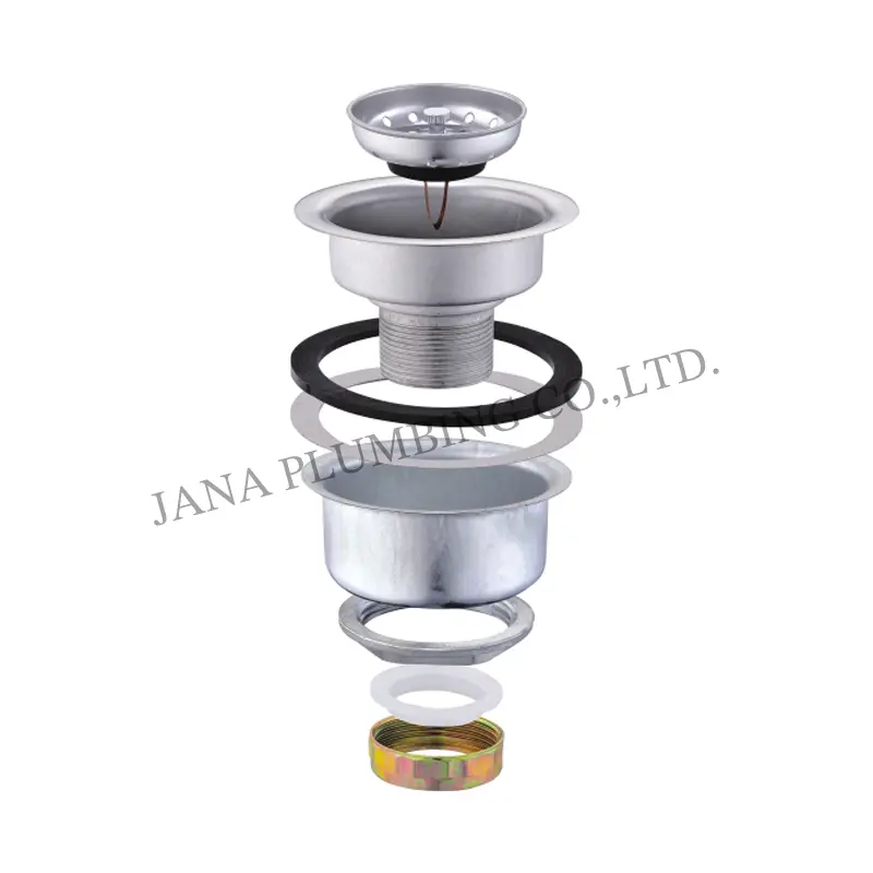 Wholesale Deep Cup Sink Strainer With Rolling Thread JN-1016 Manufacturers, Supplier