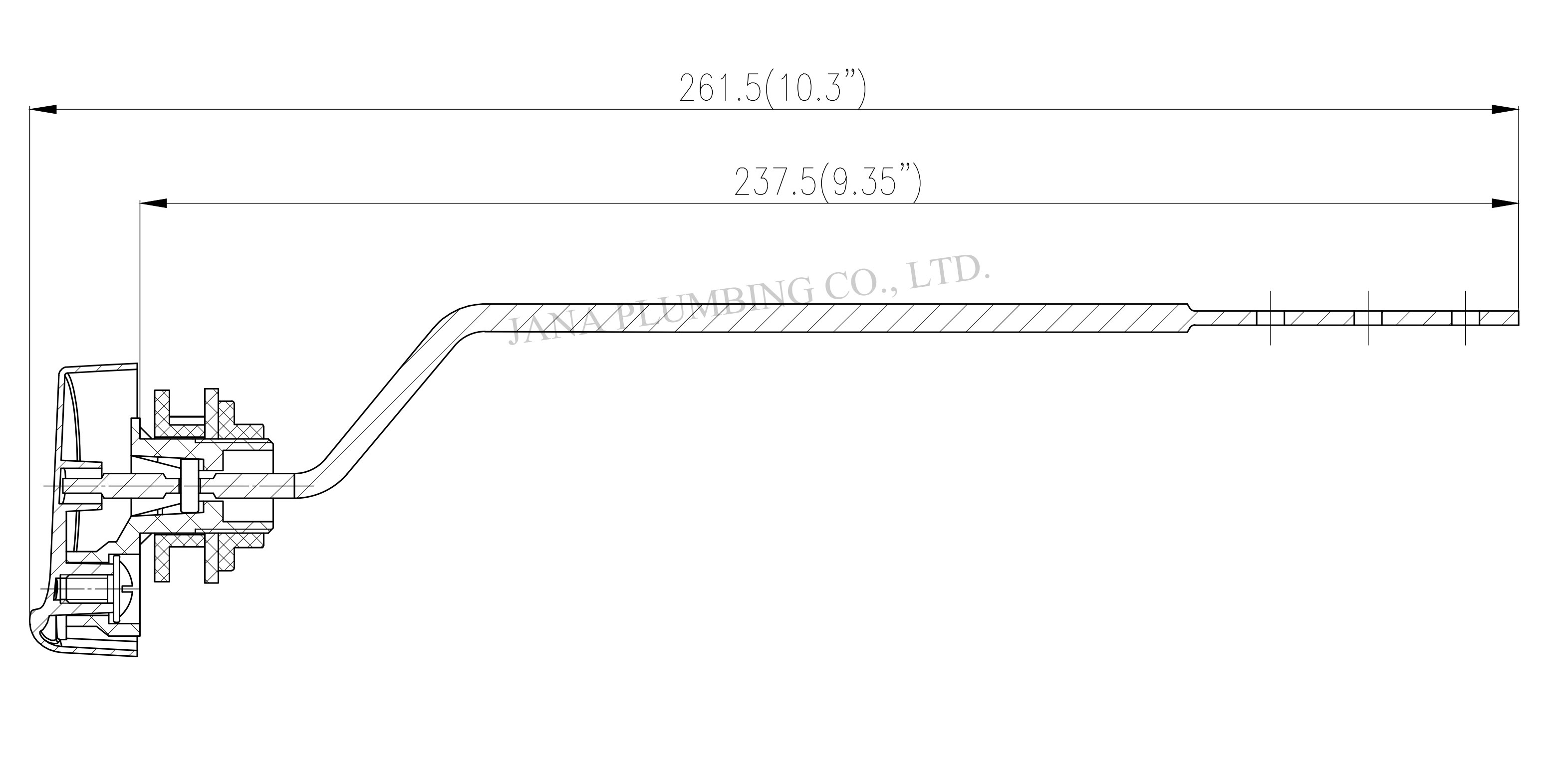 Side Mount Tank Lever JN-2005